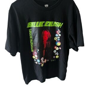 Black and Red Short Sleeve Graphic Tee